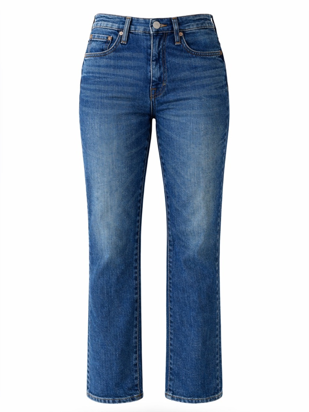 Rivet & Thread Straight Leg Jeans Size 24 Medium Wash High Rise Denim